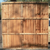 Back view of a Heavy Duty Closeboard Panel Pressure Treated Brown