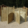 Display panels & Trellis Green